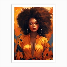 Afro Girl 19 Art Print