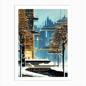 Futuristic City 23 Art Print