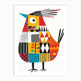 Bird In The Patchwork Art Print