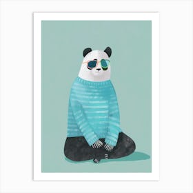 Panda Bear In Sunglasses Art Print
