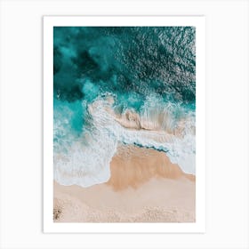 Aerial View Of The Beach 18 Art Print