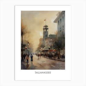 Tallahassee Watercolor 3travel Poster Art Print