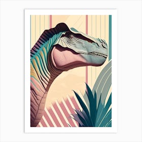 Herrerasaurus Pastel Dinosaur Art Print