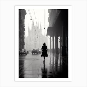 Milan, Italy,  Black And White Analogue Photography  2 Art Print