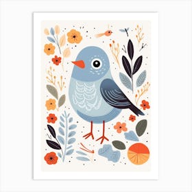 Baby Animal Illustration  Bird 4 Art Print