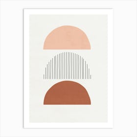 Lines and Shapes - O03 Art Print