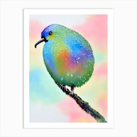 Kiwi Watercolour Bird Art Print