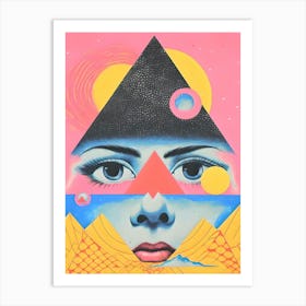 Surreal Abstract Trippy Eye Illustration Art Print