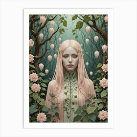 Girl Of The Forest Art Print