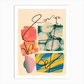 I Love You abstract Art Print