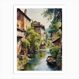 Peaceful Life Water Colour Art Print