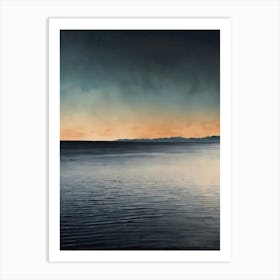 Sunset On The Lake 4 Art Print