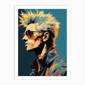 80s Rockstar Pop Art 1 Art Print