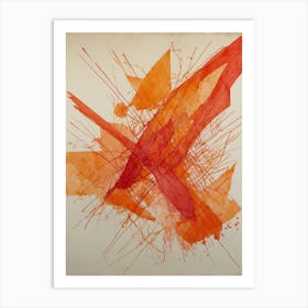 Abstract Orange Art Print