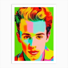 Shawn Mendes 2 Colourful Pop Art Art Print