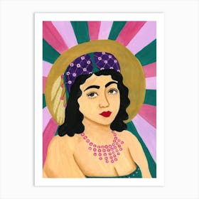 Flapper Girl Art Print
