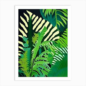 Sword Fern Vibrant Art Print