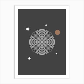 Abstract Solar System Art Print