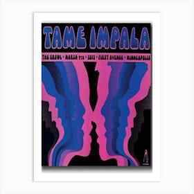 Tame Impala The Growl Margh 4th 2013 First Avenue Minneapolis Poster Decor Art Print