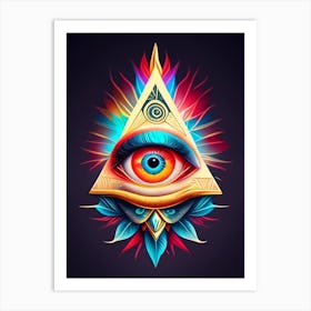 Eye Of Providence, Symbol, Third Eye Tattoo 3 Art Print