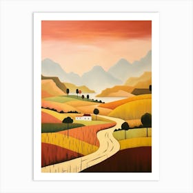 Pastoral Abstract Minimalist 12 Art Print