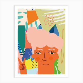 Peace Lady Art Print