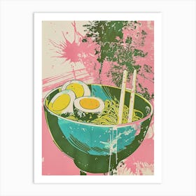 Ramen Duotone Silkscreen 2 Art Print