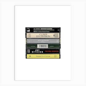 Joy Division - Music Poster - Albums on Cassette Print Art Print