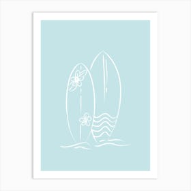 Surfboards 2 Art Print