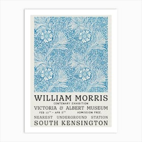 William Morris Blue Tapestry Art Print