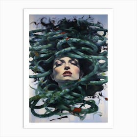 Medusa Surreal Mythical 2 Art Print