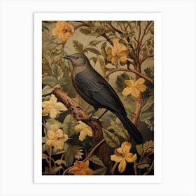 Dark And Moody Botanical Cuckoo 4 Art Print