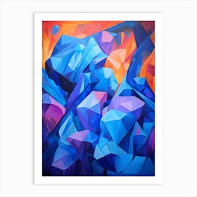 Colourful Abstract Geometric Shapes Art Print