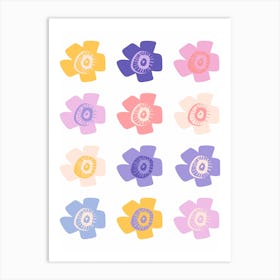 Japanese Flower Composition Art Print