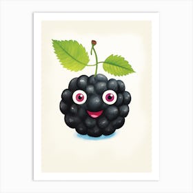 Friendly Kids Blackberry 2 Art Print