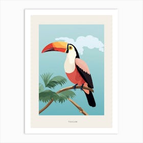 Minimalist Toucan 2 Bird Poster Art Print