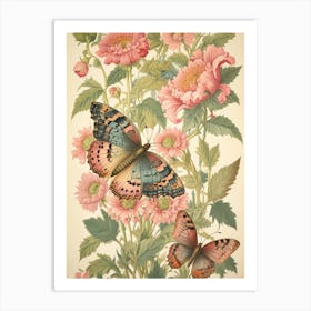 William Morris Butterflies And Flowers Art Print