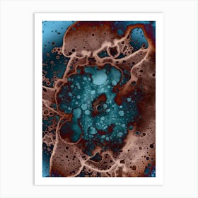 Watercolor Abstraction A Mysterious Cosmos 2 Art Print