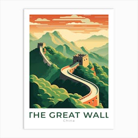 China The Great Wall Travel Art Print