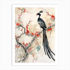 Bird Flowers Chinese Style 8 Art Print