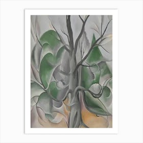 Georgia O'Keeffe - Grey Tree, Lake George Art Print