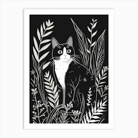 Sokoke Cat Minimalist Illustration 4 Art Print