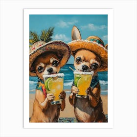 Whimsical Dogs 49 Art Print