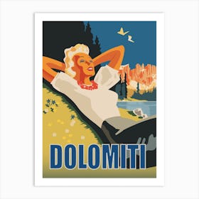 Dolomiti Sunbath Art Print