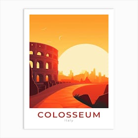 Italy Colosseum Travel Art Print