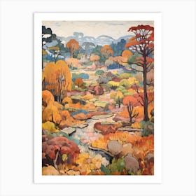 Autumn Gardens Painting Rikugien Gardens Japan 1 Art Print