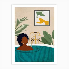 Bath And Chill Art Print