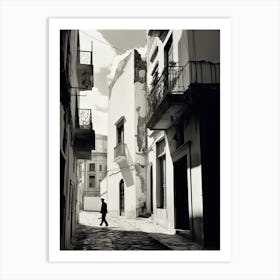 Athens, Greece, Mediterranean Black And White Photography Analogue 2 Art Print