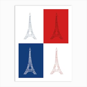 Andy Warhol Eiffel Towers Art Print