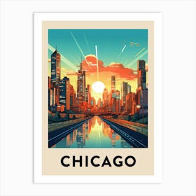 Chicago Travel Poster 8 Art Print